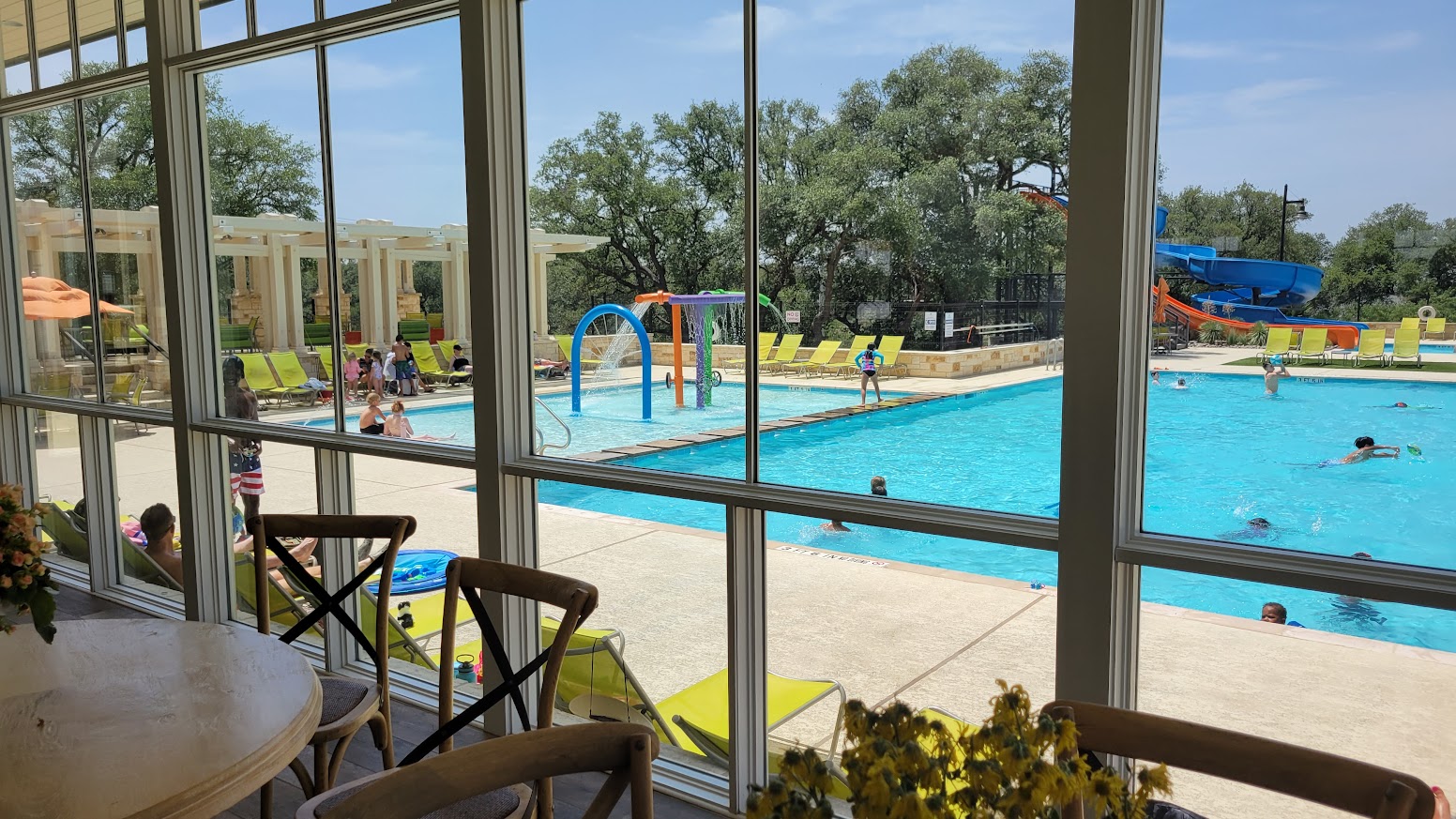 Santa Rita Ranch Liberty Hill homes for sale with resort-style pool and community amenities.